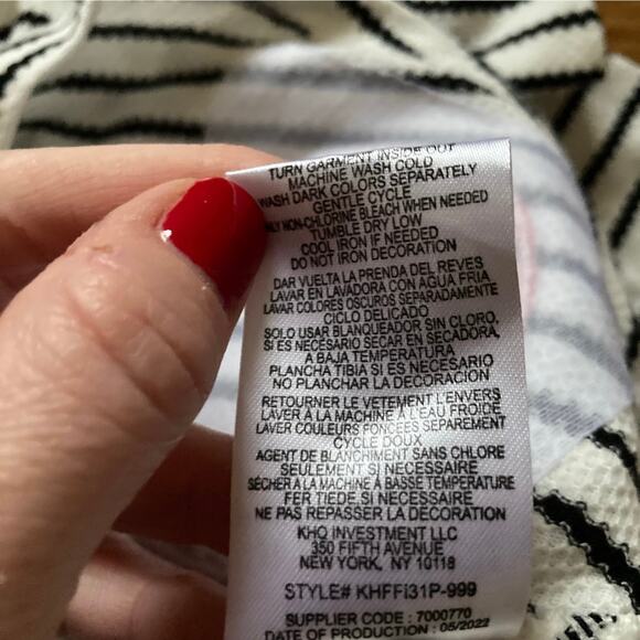 NWT Kids Headquarters Striped Appliqué Dress, Size 18M - Picture 6 of 7